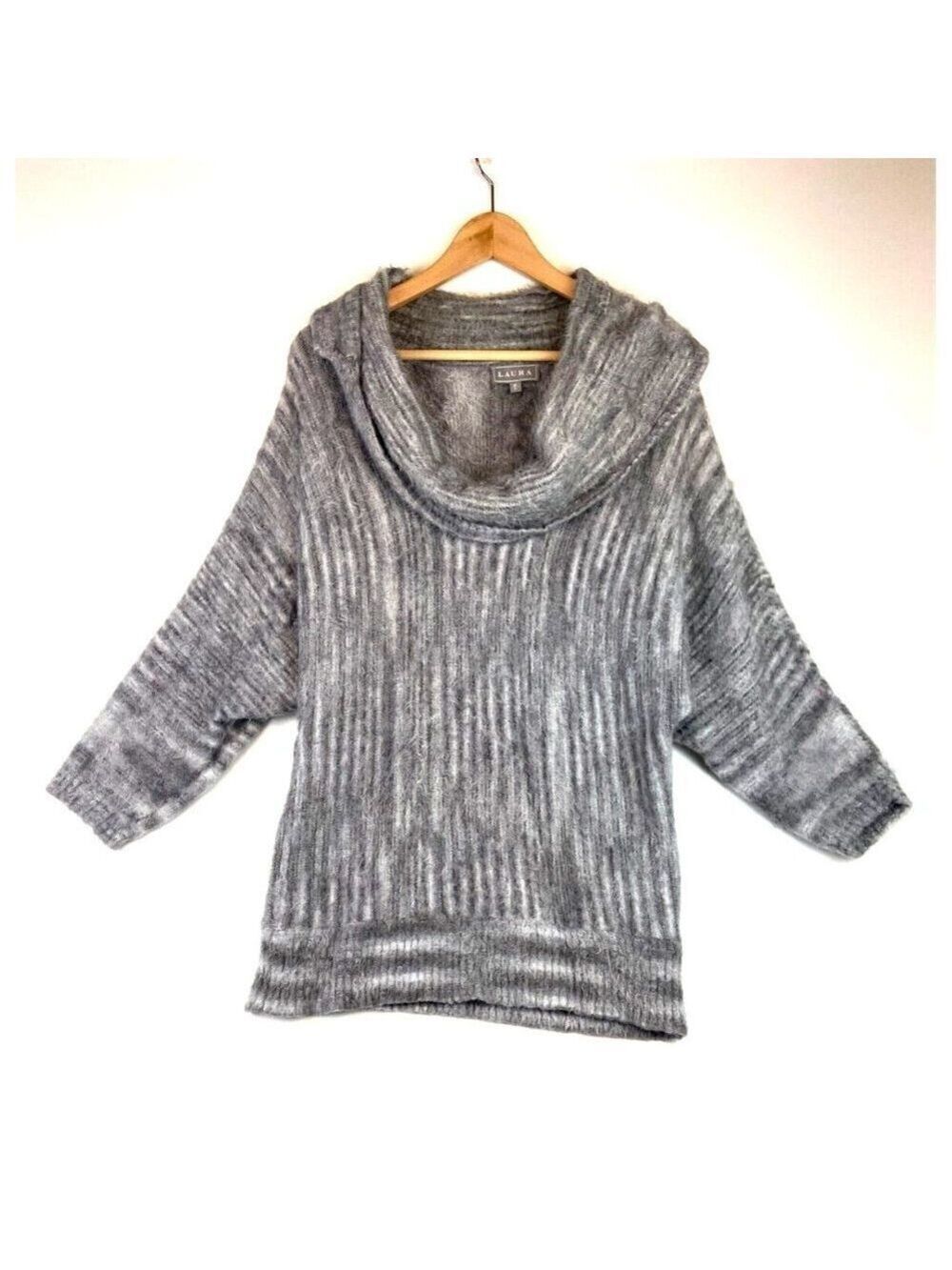 Laura Women's Cozy Cowl Neck Dolman Sleeve Sweater Size L